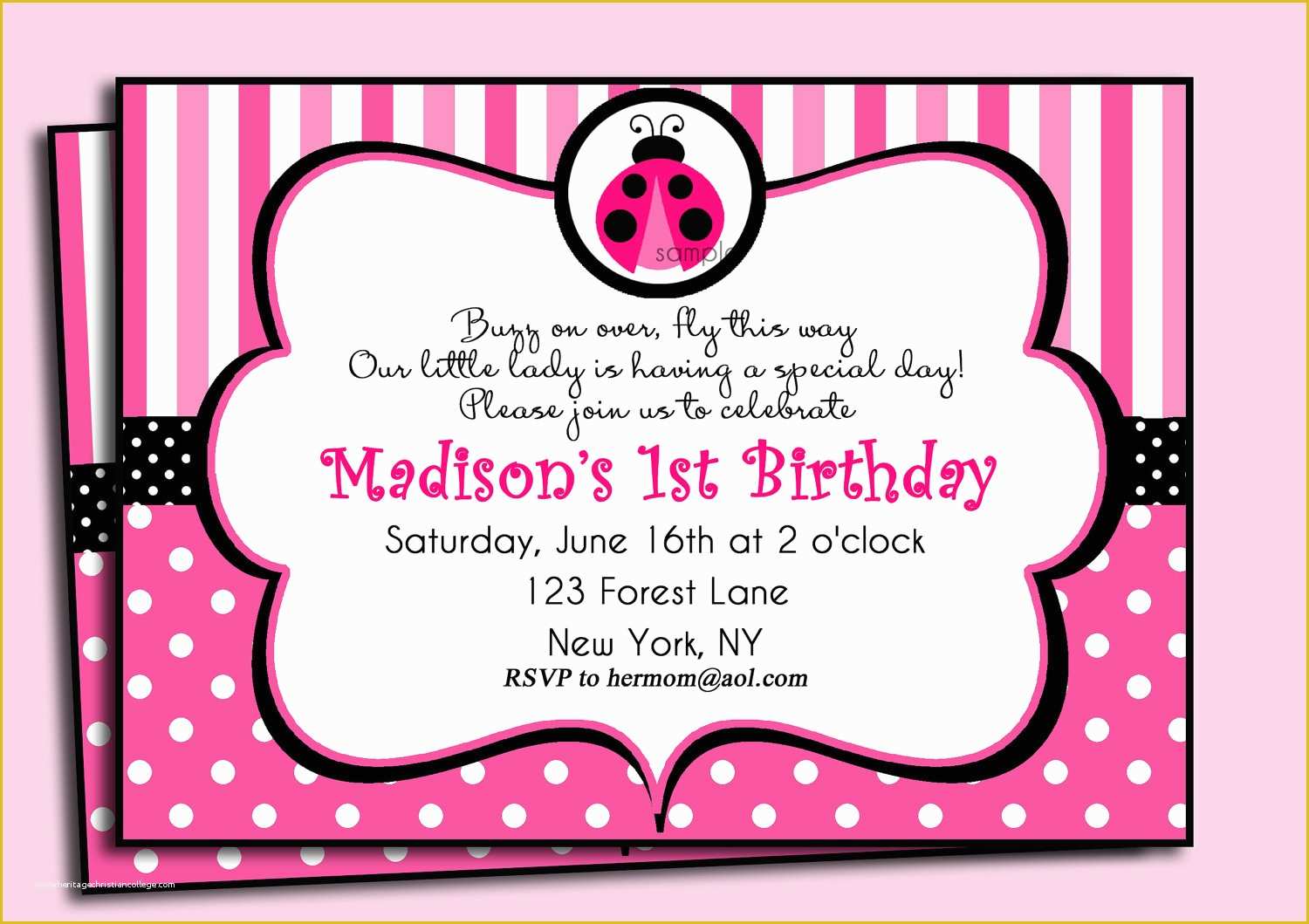 Free Printable Ladybug Baby Shower Invitations Templates Of Template Ladybug Baby Shower Invitations with Personalized