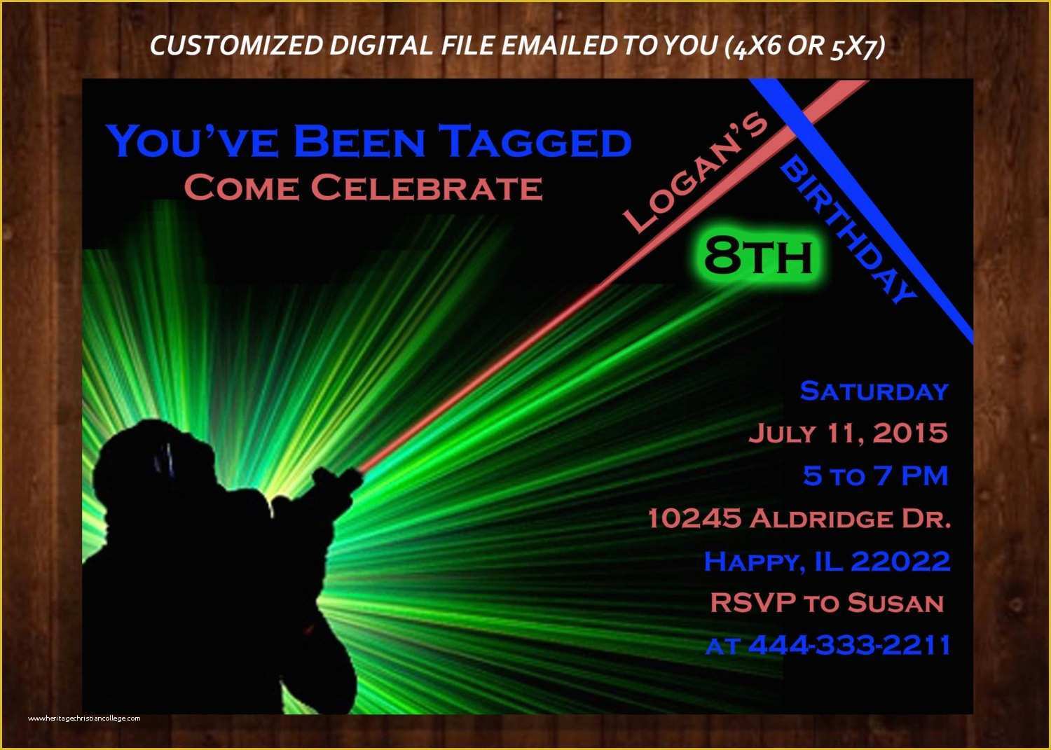 Free Printable Laser Tag Invitation Template Of Free Laser Tag Invitation Templates