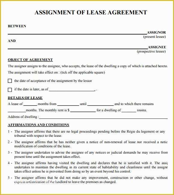 Free Printable Lease Template Of 9 Sample Lease Agreements
