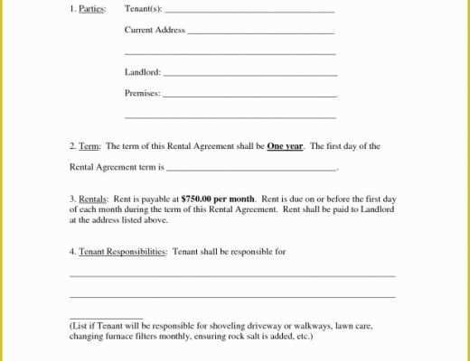 Free Printable Lease Template Of Free Printable Basic Rental Agreement