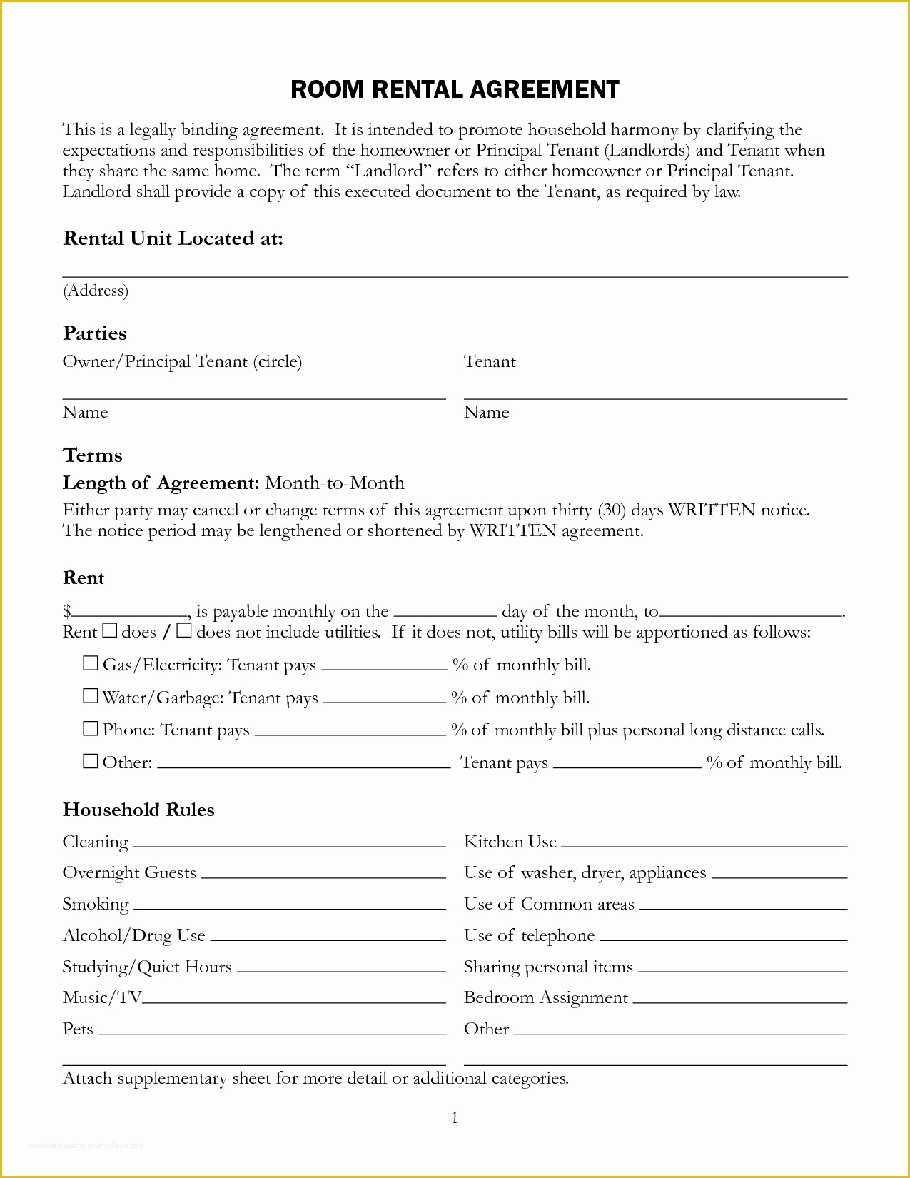 Free Printable Lease Template Of Free Printable Rental Lease Agreement form Template
