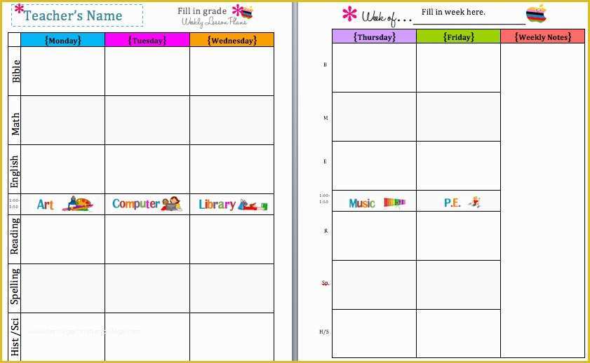 Free Printable Lesson Plan Template Of Editable Lesson Plan Template