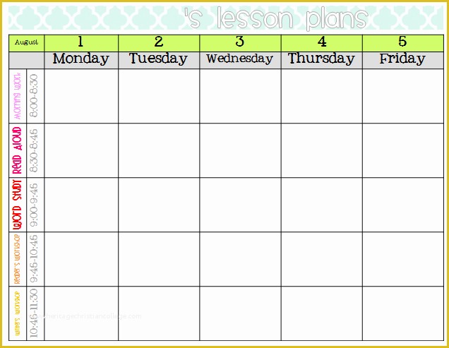 Free Printable Lesson Plan Template Of Elementary organization Two Updated Lesson Plan Templates