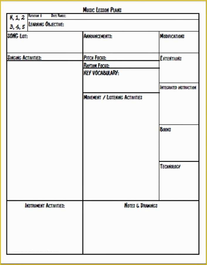 Free Printable Lesson Plan Template Of Melodysoup Blog New and Improved Free Lesson Plan Printable