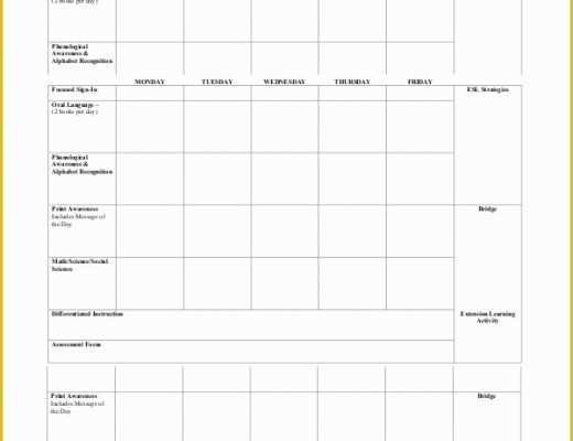 Free Printable Lesson Plan Template Of Printable Lesson Plan 7 Free Word Pdf Documents