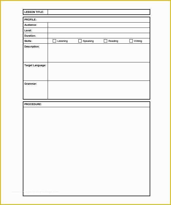 Free Printable Lesson Plan Template Of Printable Madeline Hunter Lesson Plan Template