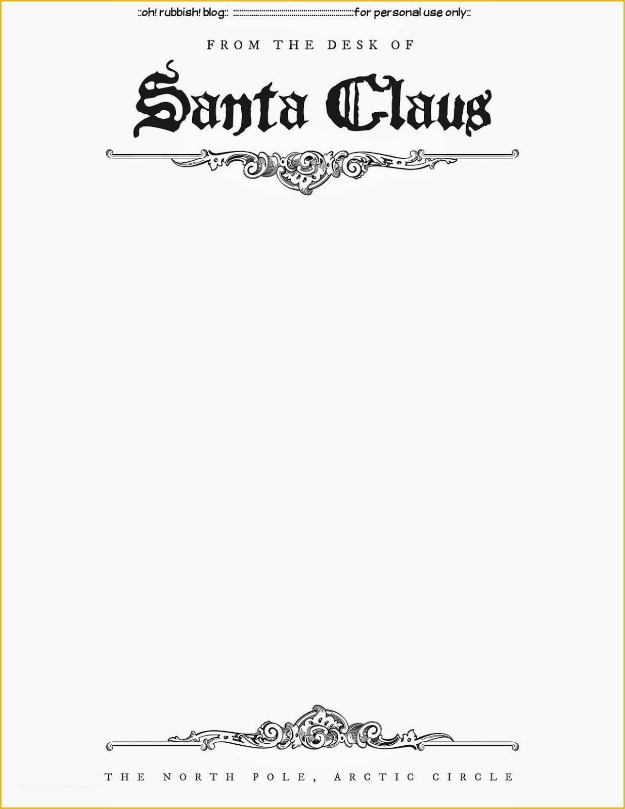 Free Printable Letter From Santa Word Template Of Santa Letter Template Free Printable Thanks for the
