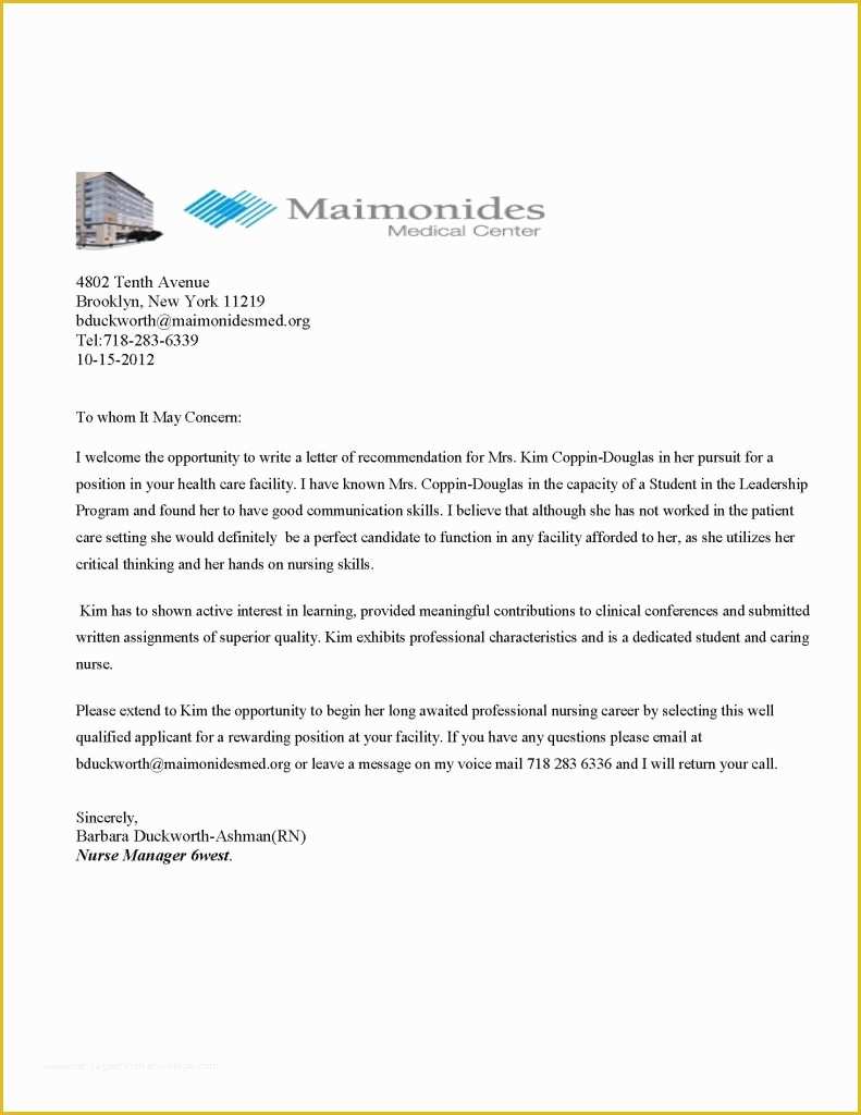 Free Printable Letter Of Recommendation Template Of Doctor Letter Re Mendation Template Valid Re