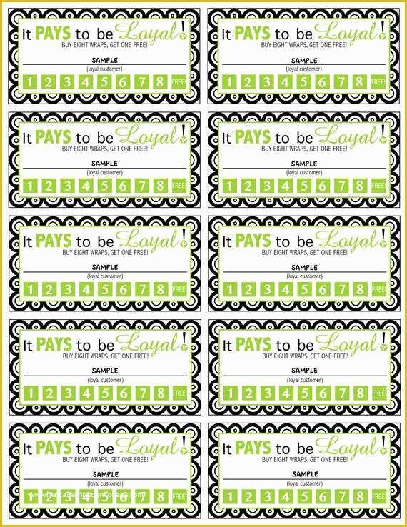 Printable Loyalty Card Template Free Printable Templates