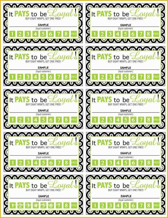Printable Loyalty Card Template Free Printable Templates