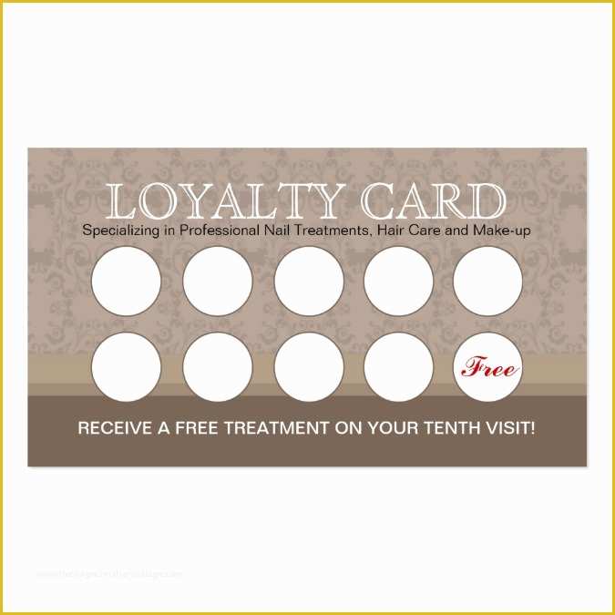 Free Printable Loyalty Card Template Of Loyalty Card Template