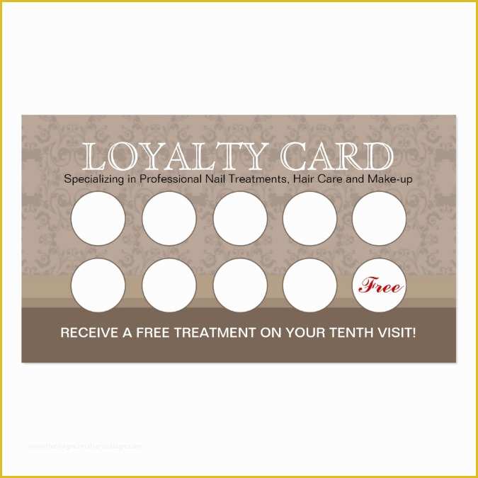 Free Printable Loyalty Card Template Of Loyal Customer Punch Card 