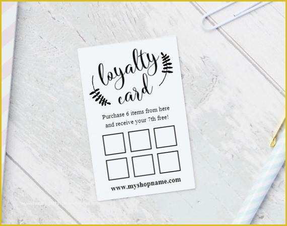 Free Printable Loyalty Card Template Of Loyalty Card Templates Instant Download Editable Reward
