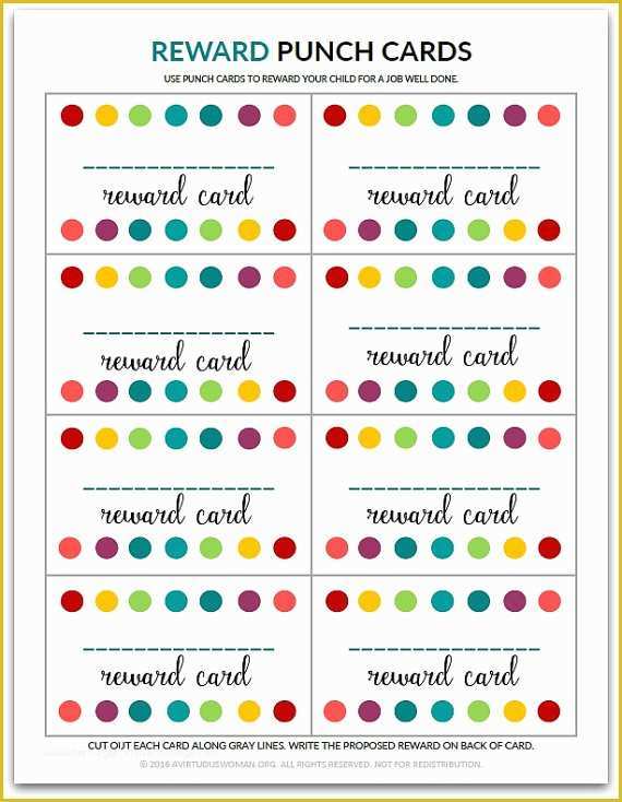 Free Printable Loyalty Card Template Of Pdf Blank Reward Punch Card