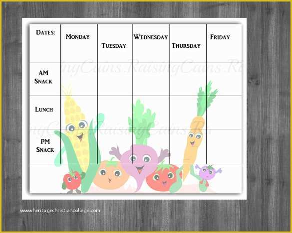 Free Printable Lunch Menu Template Of 16 School Menu Templates – Free Sample Example format