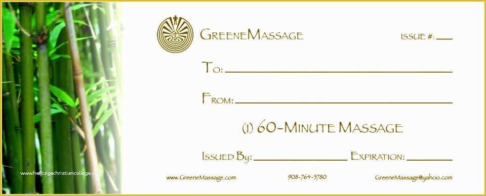 Free Printable Massage Gift Certificate Templates Of 12 Free Spa Gift Certificate Template Printable Eayua