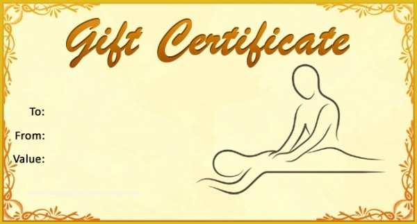 Free Printable Massage Gift Certificate Templates Of 16 Free Gift Certificates Psd Vector Eps Download