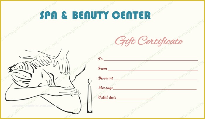 Free Printable Massage Gift Certificate Templates Of Gift Certificate Templates
