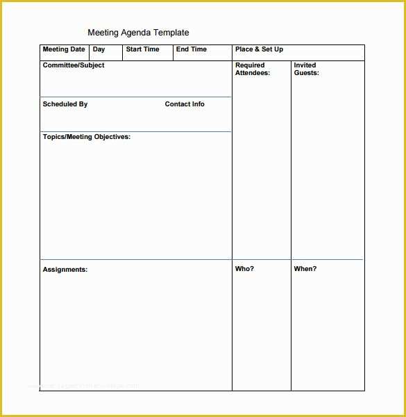 Free Printable Meeting Minutes Template Of 18 Meeting Schedule Templates Doc Excel Pdf