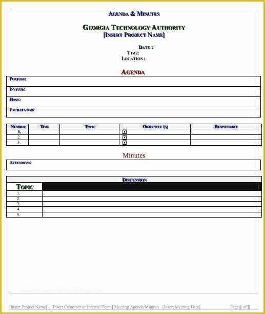 Free Printable Meeting Minutes Template Of 20 Handy Meeting Minutes & Meeting Notes Templates