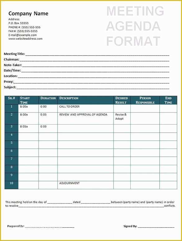 Free Printable Meeting Minutes Template Of 6 Meeting Outline Templates Doc Pdf