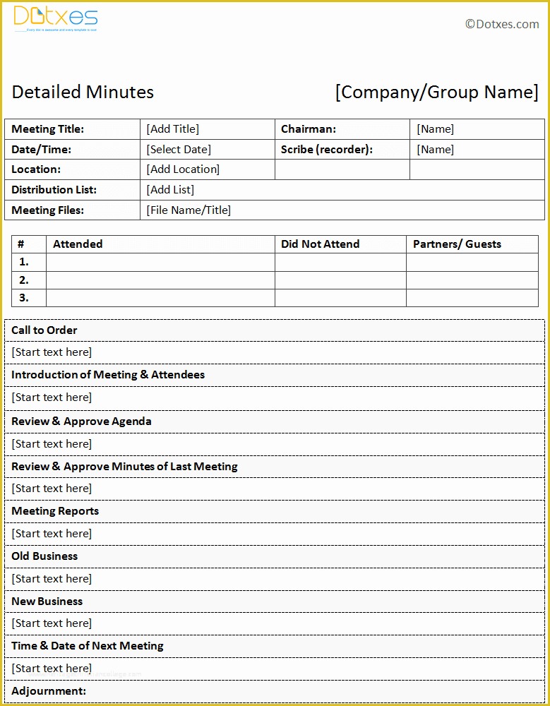 Free Printable Meeting Minutes Template Of Free Printable Meeting Minutes Templates