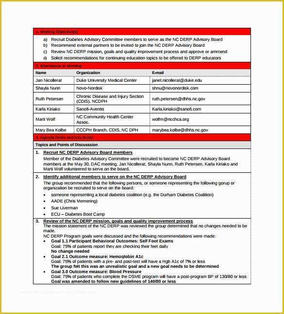 Free Printable Meeting Minutes Template Of Sample Project Meeting Minutes Template 13 Documents In