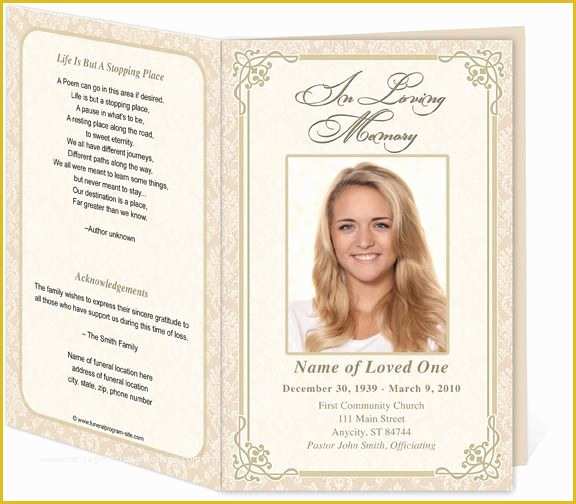 Free Printable Memorial Card Template Of Download Edit Print Ready Made Program