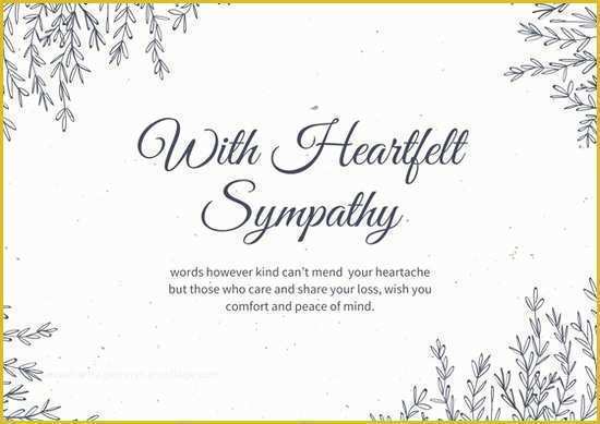 Free Printable Memorial Card Template Of Sympathy Card Template Invitation Template