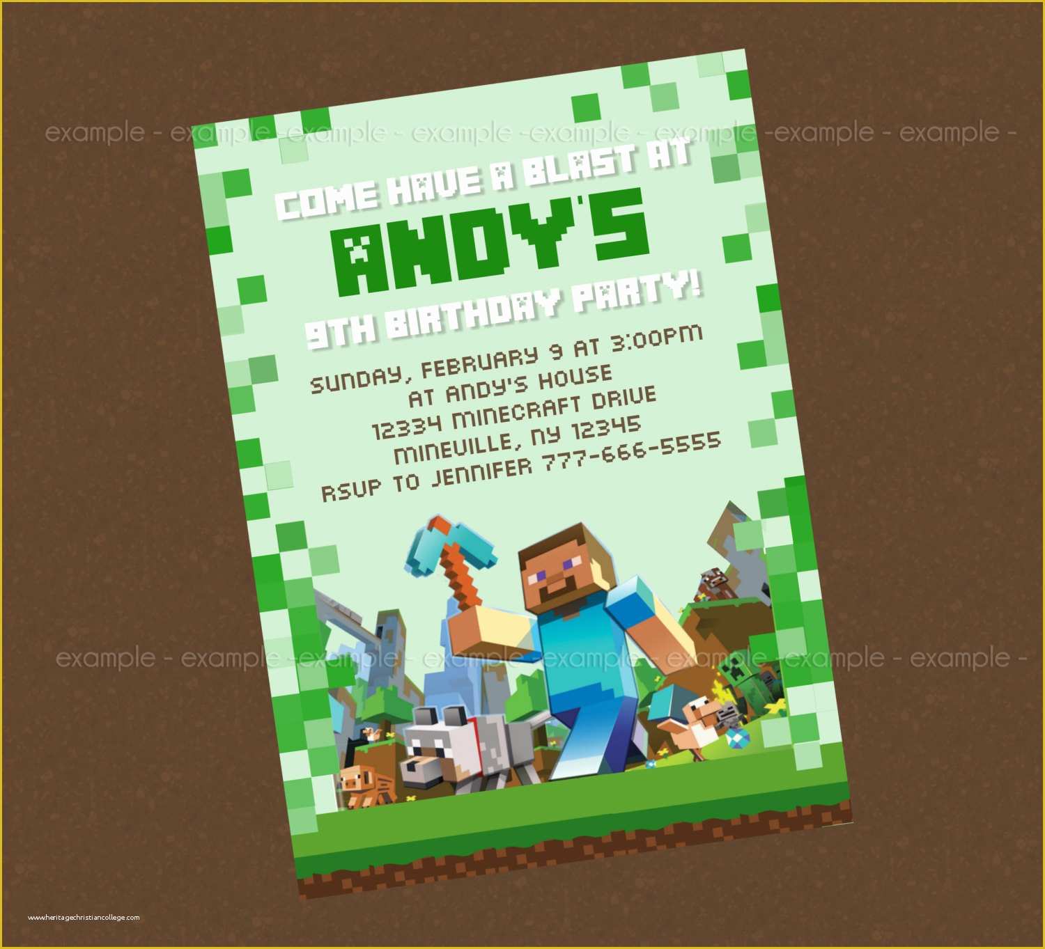 Free Printable Minecraft Birthday Party Invitations Templates Of 40th Birthday Ideas Free Printable Minecraft Birthday