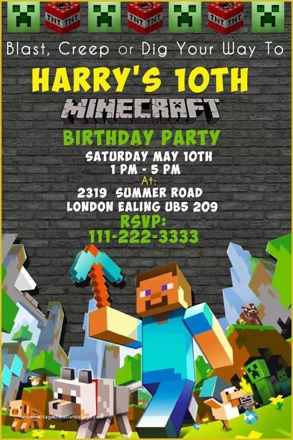 free-printable-minecraft-birthday-party-invitations-templates-of-best-25-minecraft-invitations