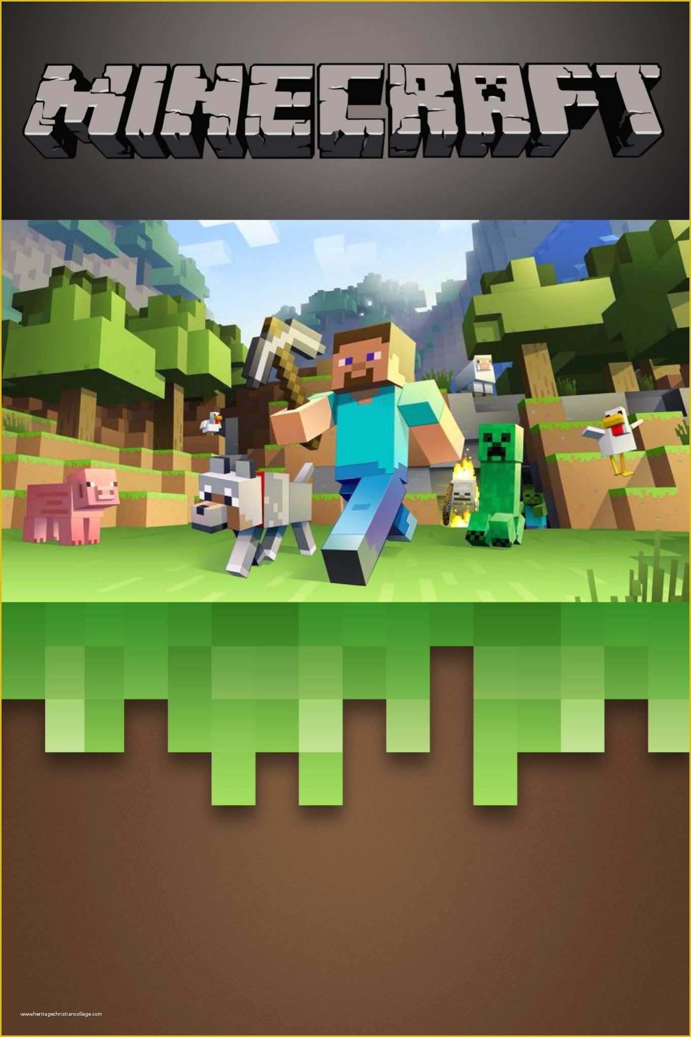 Downloadable Free Printable Minecraft Birthday Invitations