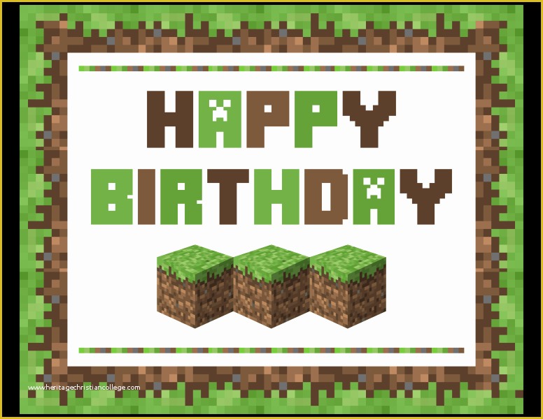Free Printable Minecraft Birthday Party Invitations Templates Of Free Minecraft Printables