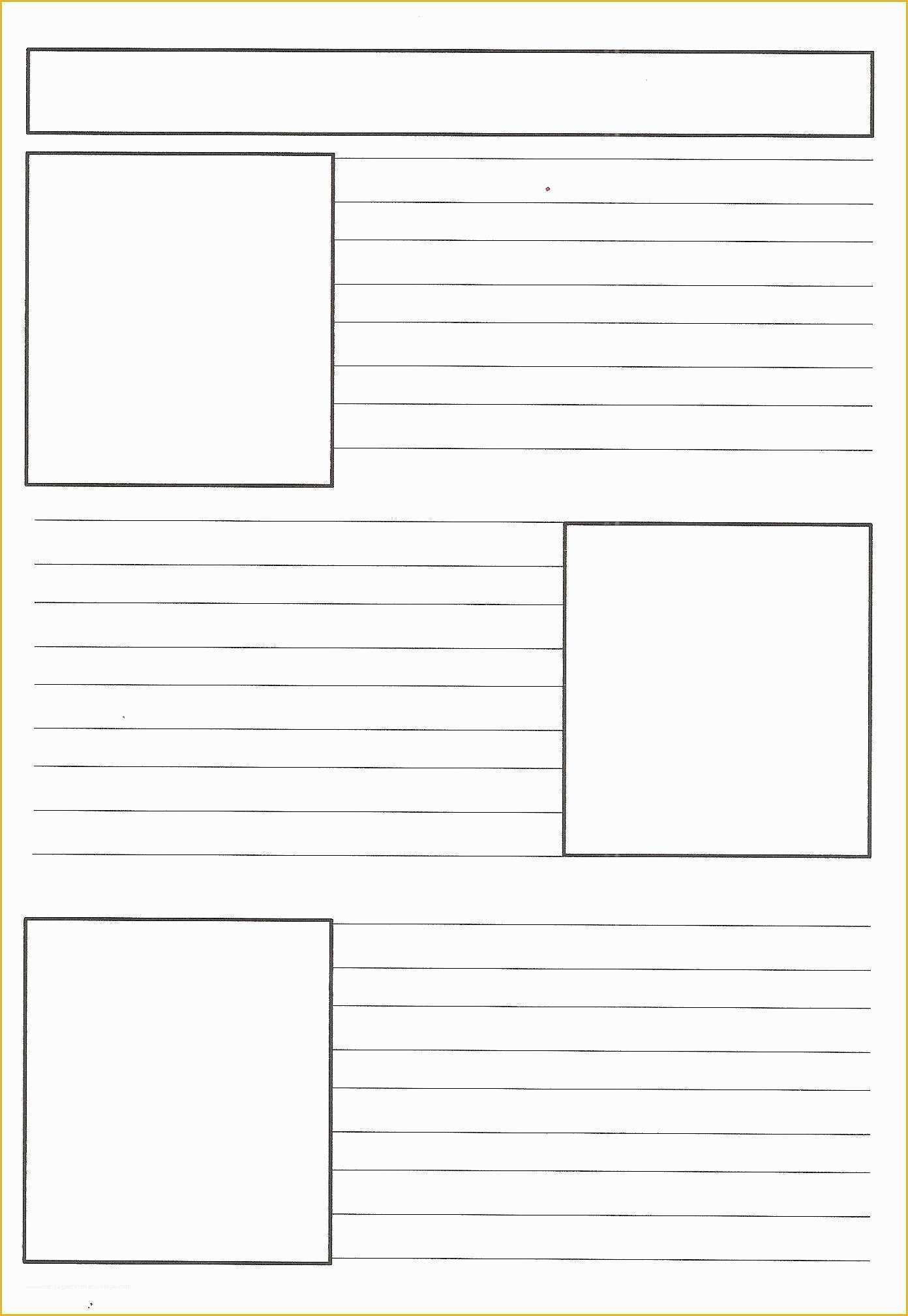 Free Printable Newspaper Templates for Students Of Printable Newspaper Template