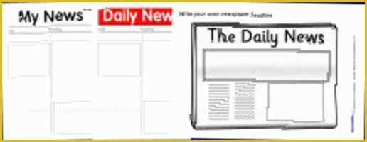 Free Printable Newspaper Templates for Students Of Printable Newspaper Templates From Sparklebox