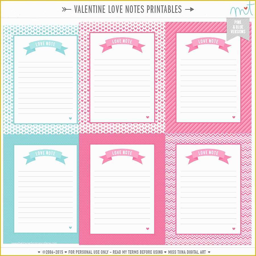 Free Printable Note Cards Template Of 14 Days Of Free Valentine s