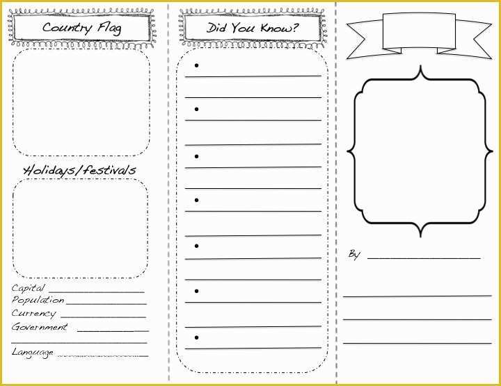 Free Printable Pamphlet Template Of 10 Best Of Printable Travel Brochures Printable