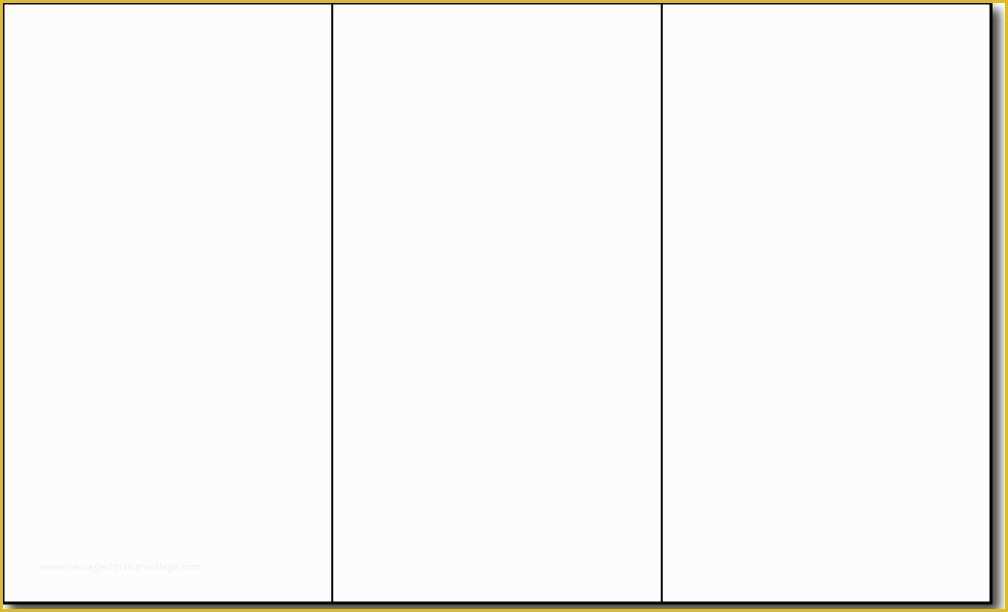 Free Printable Pamphlet Template Of Blank Tri Fold Brochure Template