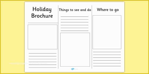 Free Printable Pamphlet Template Of Editable Holiday Brochure Template Holiday Brochure
