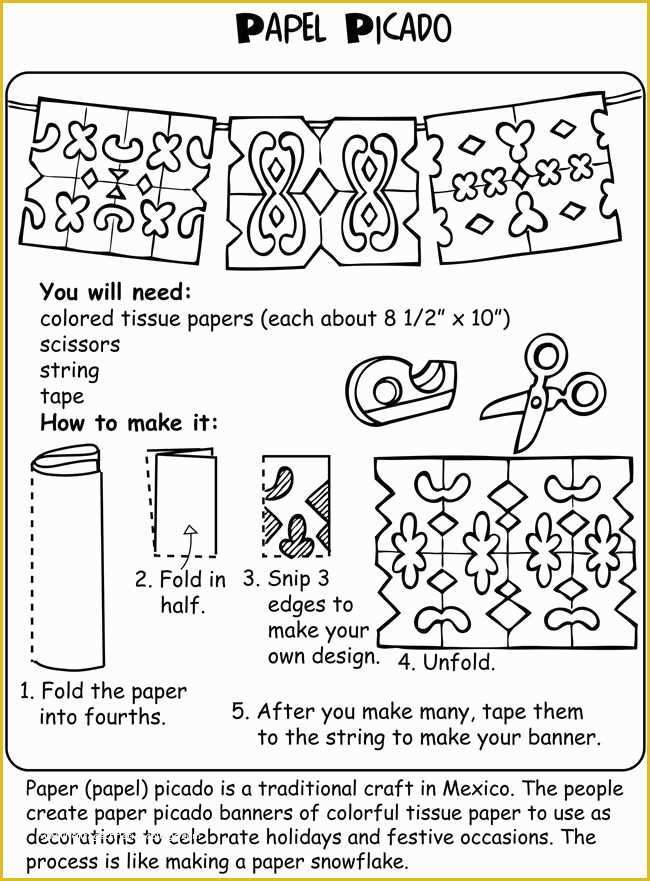 Free Printable Papel Picado Template Of 25 Best Ideas About Mexico Crafts On Pinterest