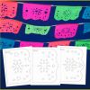 Free Printable Papel Picado Template Of Easy Diy Papel Picado Templates ...