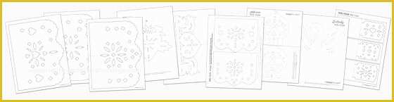 Free Printable Papel Picado Template Of Free to Happythought Members Printable Pdf Templates