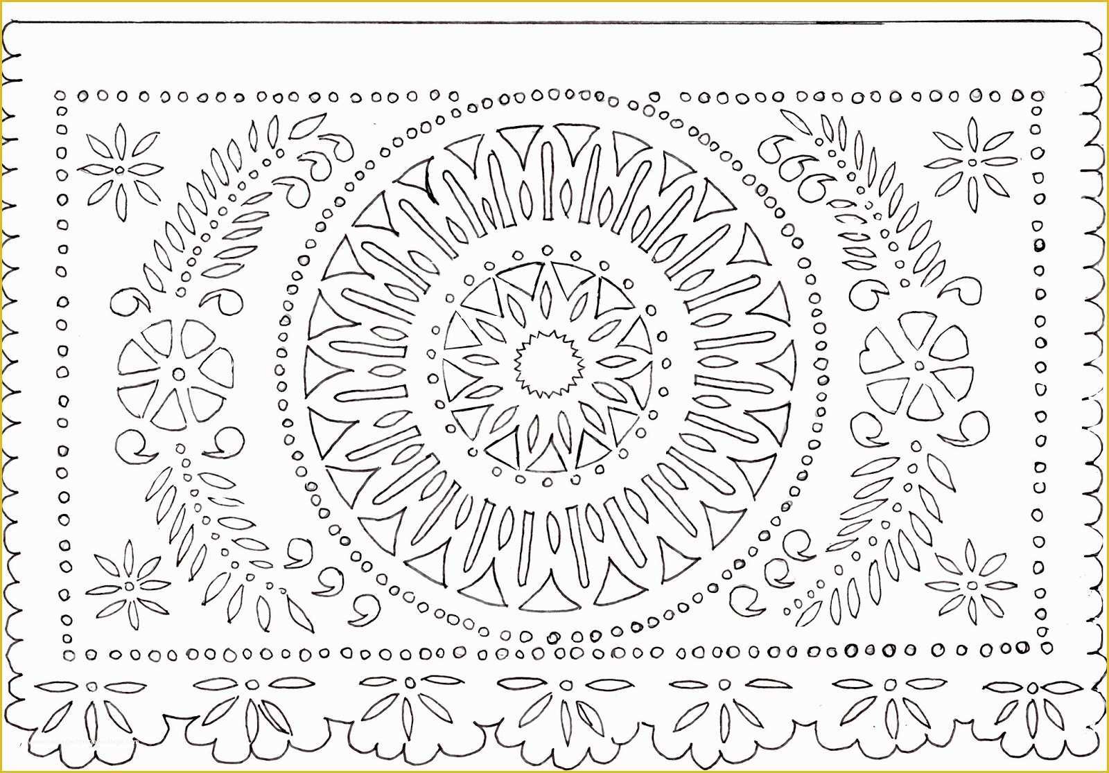 Free Printable Papel Picado Template Of Introducing New Worlds with A Shrug Make This Papel Picado