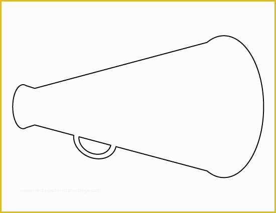 Free Printable Paper Megaphone Template Of Megaphone Pattern Use the Printable Outline for Crafts