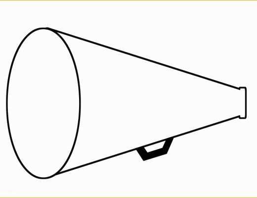 Free Printable Paper Megaphone Template Of Megaphone Pattern Use the Printable Outline for Crafts