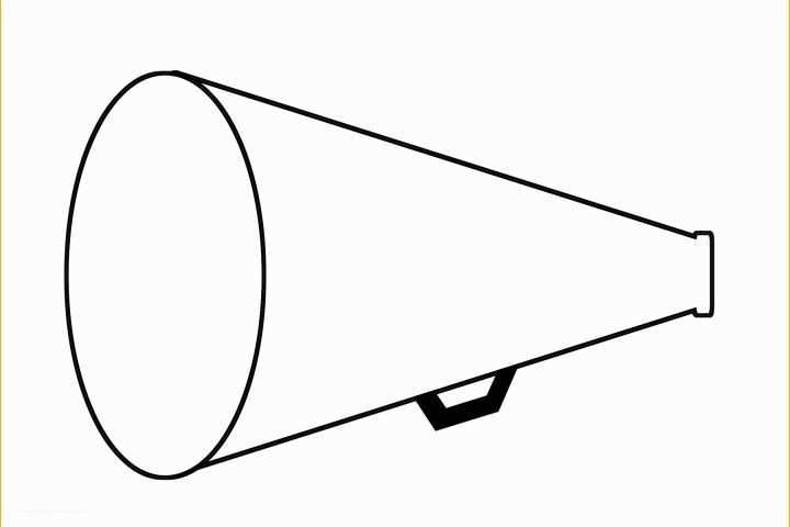 Free Printable Paper Megaphone Template Of Megaphone Pattern Use the Printable Outline for Crafts