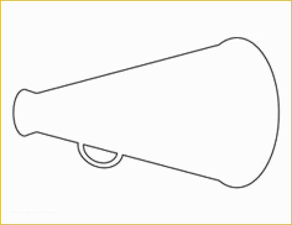 Free Printable Paper Megaphone Template