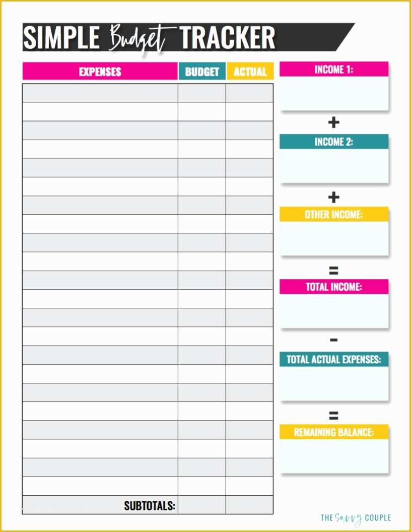 Free Printable Personal Budget Template Of 10 Bud Templates that Will Help You Stop Stressing