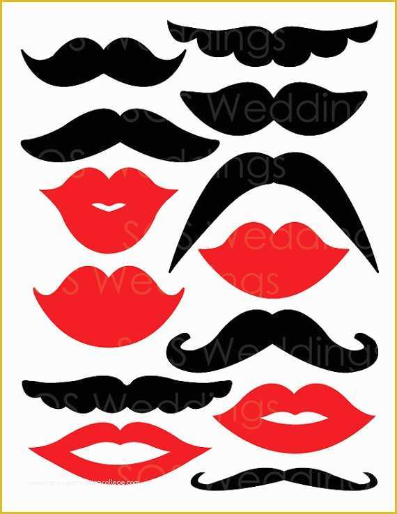 Free Printable Photo Booth Props Template Of 8 Best Of Free Printable Lip Template Free