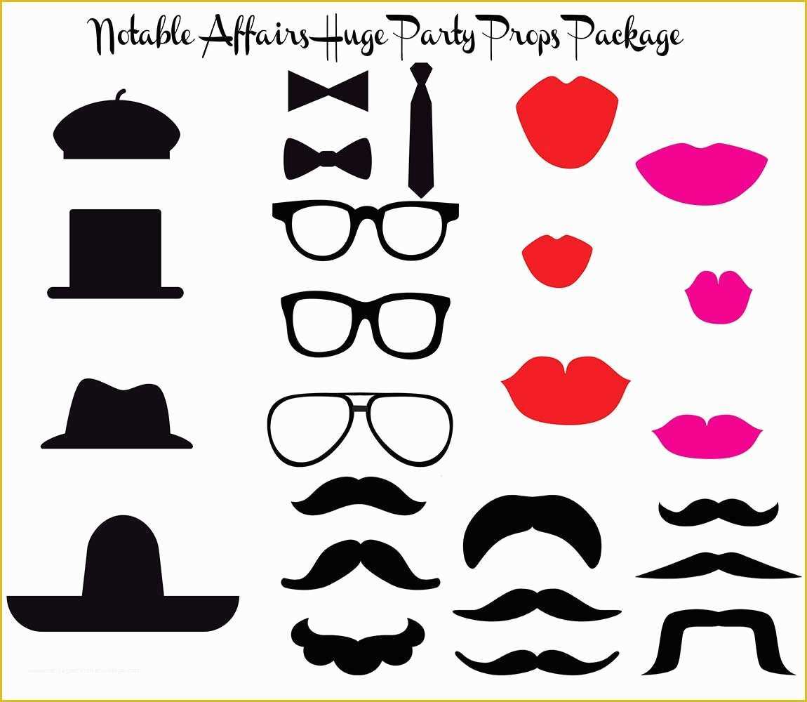 Free Printable Photo Booth Props Template Of 9 Best Of Free Printable Booth Templates